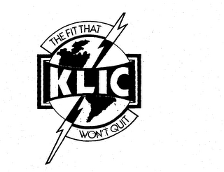 KLIC THE FIT THAT WON'T QUIT logo