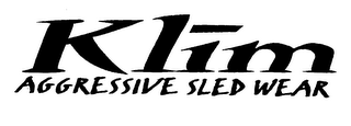 KLIM AGGRESSIVE SLED WEAR logo