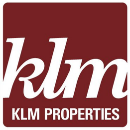 KLM KLM PROPERTIES logo