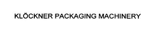 KLOCKNER PACKAGING MACHINERY logo