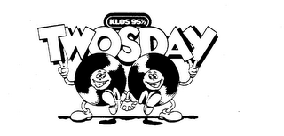 KLOS 95 1/2 TWOSDAY logo