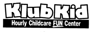 KLUB KID HOURLY CHILDCARE FUN CENTER logo