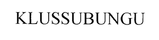 KLUSSUBUNGU logo