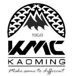 KMC KAOMING MAKE SAME TO DIFFERENT 1968 logo