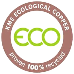 KME ECOLOGICAL COPPER ECO PROVEN 100% RECYCLED logo