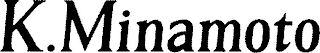 K.MINAMOTO logo