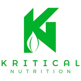 KN KRITICAL NUTRITION logo