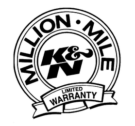 K&N MILLION MILE LIMITED WARRANTY logo
