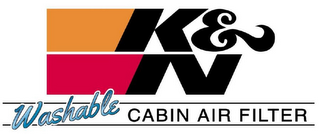 K&N WASHABLE CABIN AIR FILTER logo