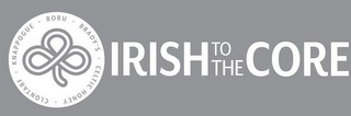 · KNAPPOGUE · BORU · BRADY'S · CELTIC HONEY CLONTARF IRISH TO THE CORE logo