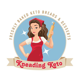 KNEADING KETO FRESHLY BAKED KETO BREADS& DESSERTS logo