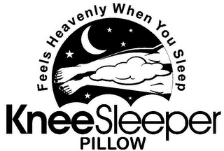 KNEESLEEPER PILLOW FEELS HEAVENLY WHEN YOU SLEEP logo