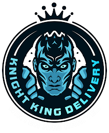KNIGHT KING DELIVERY WINTER HAS ARRIVED logo
