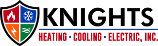 KNIGHTS HEATING COOLING ELECTRIC logo