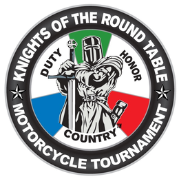 KNIGHTS OF THE ROUND TABLE MOTORCYCLE TOURNAMENT DUTY HONOR COUNTRY logo