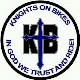 KNIGHTS ON BIKES IN GOD WE TRUST AND RIDE! logo