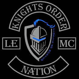 KNIGHTS ORDER LE MC NATION FIDELIS AD MORTEM logo