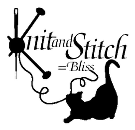KNIT AND STITCH = BLISS logo