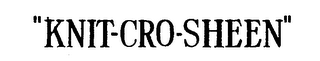 "KNIT-CRO-SHEEN" logo