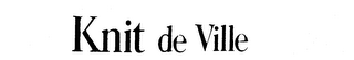 KNIT DE VILLE logo
