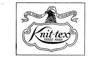 KNIT-TEX THE FABRIC OF STYLE & COMFORT logo