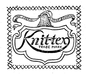 KNIT-TEX THE FABRIC OF STYLE & COMFORT logo
