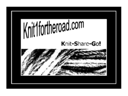 KNIT1FORTHEROAD.COM KNIT-SHARE-GO! logo