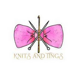 KNITS AND TINGS LOGO BOW KNITTING NEEDLES CROCHET HOOK logo