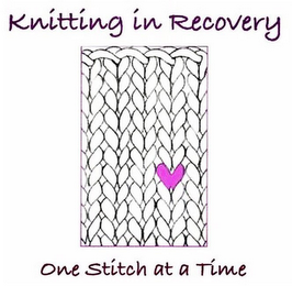 KNITTING IN RECOVERY - ONE STITCH AT A TIME logo