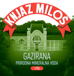KNJAZ MILOŠ GAZIRANA PRIRODNA MINERALNA VODA 1,75L logo