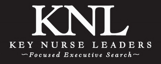KNL KEY NURSE LEADERS FOCUSED EXECUTIVESEARCH logo