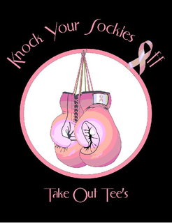 KNOCK YOUR SOCKIES OFF TAKE OUT TEE'S logo