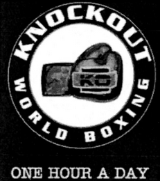 KNOCKOUT WORLD BOXING ONE HOUR A DAY logo