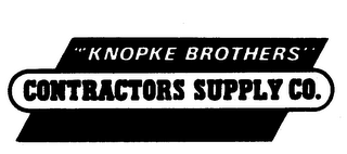 "KNOPKE BROTHERS" CONTRACTORS SUPPLY CO. logo