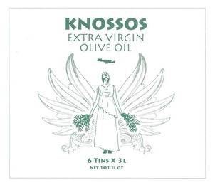 KNOSSOS EXTRA VIRGIN OLIVE OIL 6 TINS X 3L logo