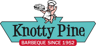 KNOTTY PINE BARBEQUE SINCE 1852 logo