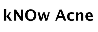 KNOW ACNE logo