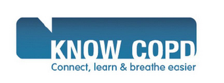KNOW COPD CONNECT, LEARN & BREATHE EASIER logo