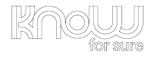 KNOW FOR SURE logo