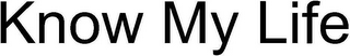 KNOW MY LIFE logo