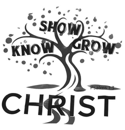 KNOW SHOW GROW CHRIST PSALM 1:3 logo