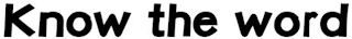 KNOW THE WORD logo