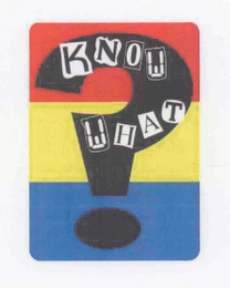 KNOW WHAT logo