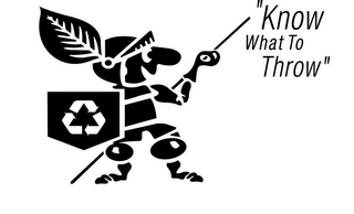"KNOW WHAT TO THROW" logo