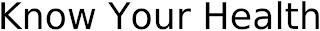 KNOW YOUR HEALTH logo