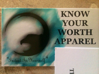 KNOW YOUR WORTH APPAREL "INVEST IN YOURSELF" logo
