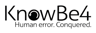 KNOWBE4 HUMAN ERROR. CONQUERED. logo