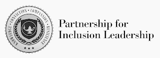 KNOWLEDGE CONVICTION COMPASSION RESILIENCE PARTNERSHIP FOR INCLUSION LEADERSHIP logo