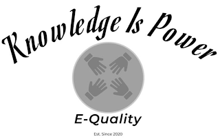 KNOWLEDGE IS POWER E-QUALITY EST. SINCE 2020 logo