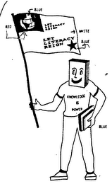 KNOWLEDGE IS POWER LET LITERACY REIGN BOOKIE BOOK: KNOWLEDGE IS POWER logo